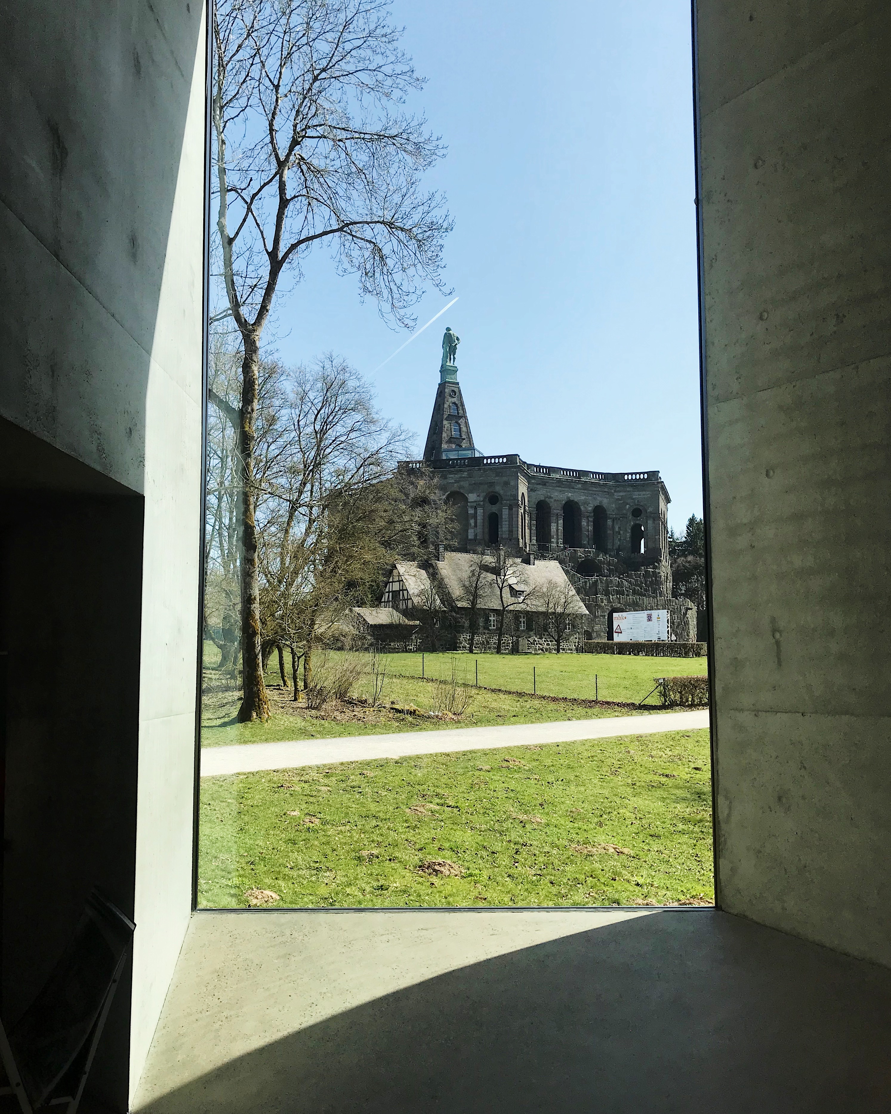 April 2018, Blick aus dem Besucherzentrum Herkules